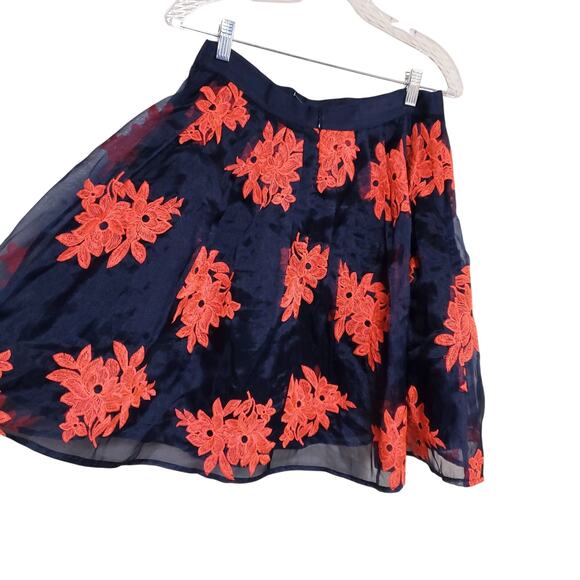 Anthropologie MAEVE Embroidered Poof Tulle Twirl Skirt - Picture 4 of 9